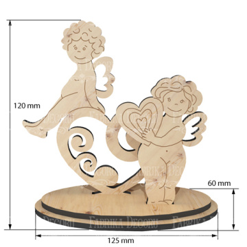 Blank for decoration #381 Cupids #3 - 2