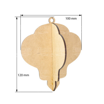 Blank for decoration New year tree toy 63, #496 - 2