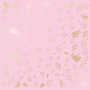 Лист односторонней бумаги с фольгированием, дизайн Golden Dill Pink, 30,5см х 30,5см