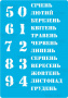 Bastelschablone 15x20cm "Ewiger Kalender - Ukrainisch" #205