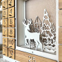 Adventskalender "Feenhaus mit Figuren" für 25 Tage mit ausgeschnittenen Zahlen, LED-Licht, DIY