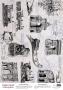 Деко веллум (лист кальки с рисунком) Vintage Railway, А3 (29,7см х 42см)