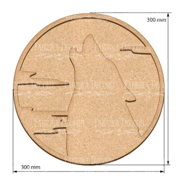 Art board Call of the wolf 30х30 cm - 2  Art board Call of the wolf 30х30 cm - 2