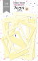 Zestaw kartonowych ramek na zdjęcia #1, Żółty, 39szt 