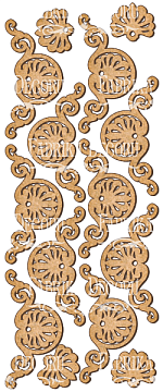 Set of MDF ornaments for decoration #98