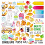 Double-sided scrapbooking paper set Cool school 12"x12", 10 sheets - 11