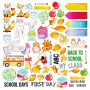 Doppelseitiges Scrapbooking-Papier-Set Cool School, 30.5 cm x 30.5cm, 10 Blätter