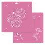 Multilayer stencil, multipurpose, (30.5*30.5cm), Roses, #211