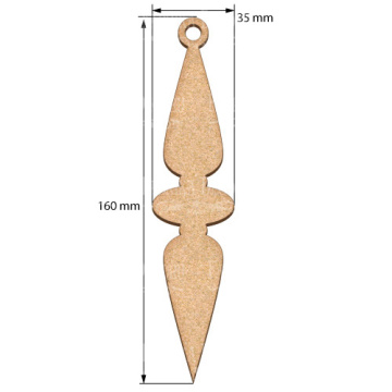 Blank for decoration New year tree toy 33, #464 - 2