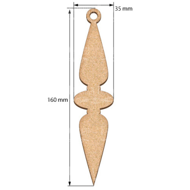 Blank for decoration New year tree toy 33, #464 - 2