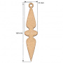 Blank for decoration New year tree toy 33, #464 - 0