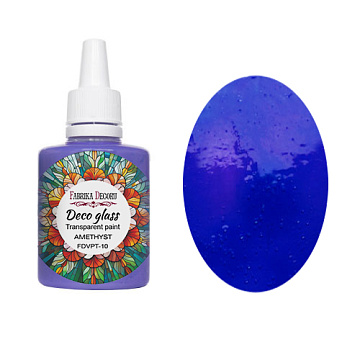 Deco Glass Farbe für transparenten Glasmalerei-Effekt, Amethyst, 30ml