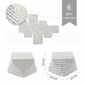 Набор картонных заготовок #009 color_Dots on a white -text on a white Набор картонных заготовок #009 color_Dots on a white -text on a white