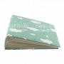 Blank album with a soft fabric cover Mint clouds 20cm х 20cm