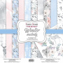 Double-sided scrapbooking paper set  "Winter melody" 8”x8” 