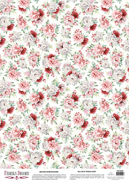 Deco Pergament farbiges Blatt Peony Garden Background, A3 (11,7" х 16,5")