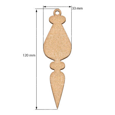 Blank for decoration New year tree toy 10, #441 - 2