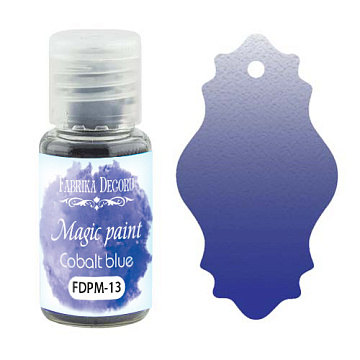 Sucha farba Magic paint Kobaltowo-niebieska, 15 ml