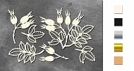  Набор чипбордов Autumn botanical diary 10х15 см #737 color_Milk