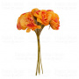 Set of cherry flowers orange-red, 6 pcs