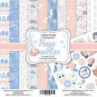 Double-sided scrapbooking paper set Huge Winter 12"x12" 10 sheets