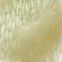 Einseitig bedruckter Bogen mit Goldfolienprägung, Muster Goldfarn, Farbe Olivaquarell