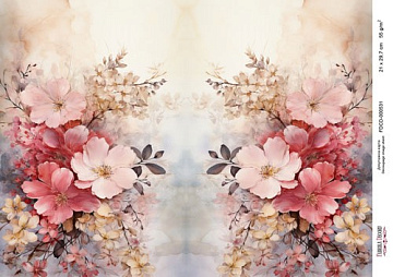 Decoupage card #0531, 21cm x 29,7cm
