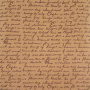 Arkusz kraft papieru z wzorem "Litera" brązowy