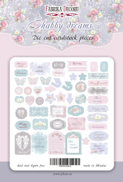 набор высечек, коллекция shabby dreams-1, 50 шт - 2 набор высечек, коллекция shabby dreams-1, 50 шт - 2