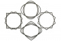 Набор чипбордов Рамки - геометрия 2 15х15 см #378