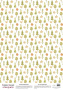 Deco vellum colored sheet Boho Forest, A3 (11,7" х 16,5")