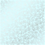 Лист односторонней бумаги с серебряным тиснением, дизайн Silver Rose leaves, Mint, 30,5см х 30,5см