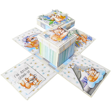 Zauberbox, Geschenk-Box Funny Fox Boy&Girl, Bausatz Nr. 25