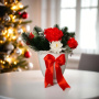 “Christmas Flowers” floral arrangement, 250 x 250 x 260 mm - 3