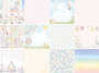 Double-sided scrapbooking paper set Funny fox girl 12"x12", 10 sheets - 0