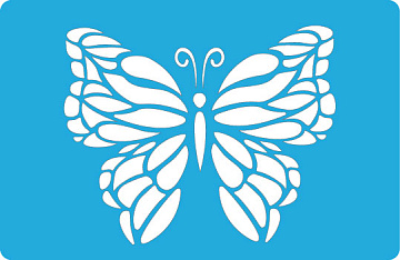 Stencil for crafts 11x15cm "Butterfly machaon" #098