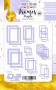 Set of cardboard photo frames with gold foil #1, Purple, 39 pcs - 0