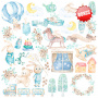 Doppelseitig Scrapbooking Papiere Satz Dreamy Baby Boy, 30.5 cm x 30.5cm, 10 Blätter