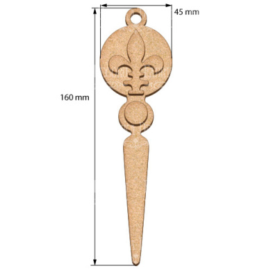 Blank for decoration New year tree toy 53, #486 - 2