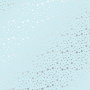 Arkusz jednostronnego papieru wytłoczony złotą folią Srebrne gwiazdki Niebieskie 12 "x 12"
