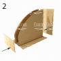 Schreibtisch-Organizer-Set für Papier A3 und Scrapbooking-Papier 12"x12" (3 Abschnitte) #012