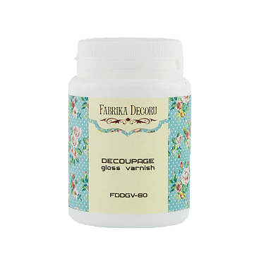 Decoupage gloss finish varnish, 80ml, Fabrika Decoru