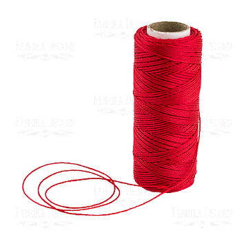 Nylon cord, color red, d=0,75mm
