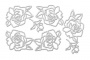 набор чипбордов розы 15х15 см #343 