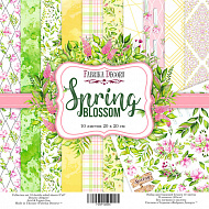 набор скрапбумаги spring blossom 20x20 см 10 листов