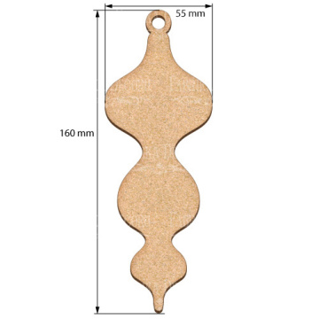 Blank for decoration New year tree toy 26, #457 - 2