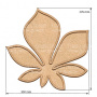  Art board Chestnut leaf 30х29,5 cm - 0