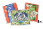DIY Kit for making up 3 pc "Awaiting Christmas" greeting cards, 12cm x 15cm,  #1