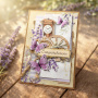 set for creating 4 cards “lavender charm” 10 x 15cm