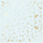Arkusz papieru jednostronnego wytłaczanego złotą folią, wzór "Złota Mięta Koperkowa", 30,5x30,5cm 